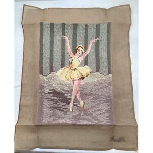 Bucilla Ballerina Needlepoint Vintage Unframed 15.5x11